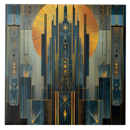 デコ建築 タイル (正面)