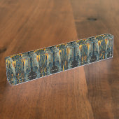 デコ建築 デスクネームプレート (側面)