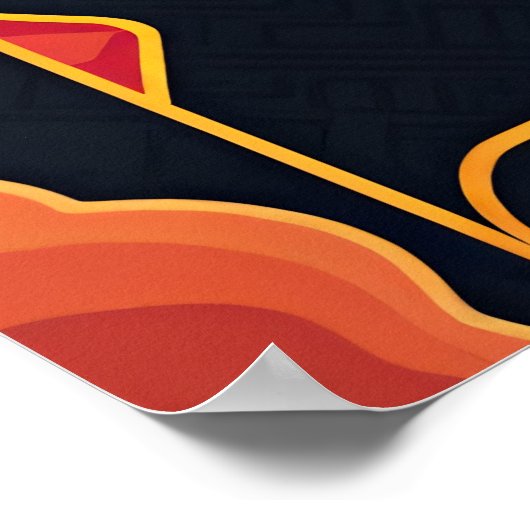 デコ抽象化 ポスター (角)