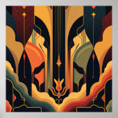 デコ抽象化 ポスター (正面)