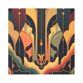 デコ抽象化 メタルプリント