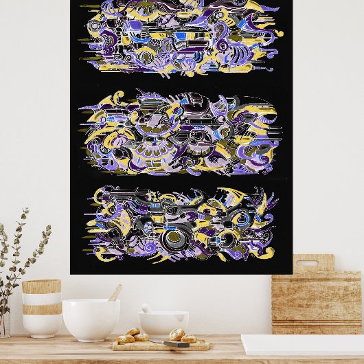 デコ機のインクアート ポスター (キッチン)