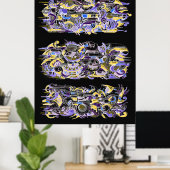 デコ機のインクアート ポスター (ホームオフィス)