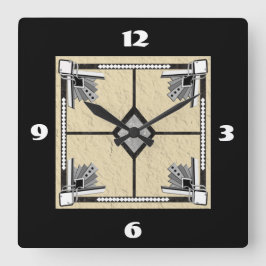 デコ瓦 スクエア壁時計