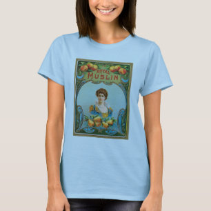 デコ生地ラベルアール王室のモスリンTシャツ Tシャツ