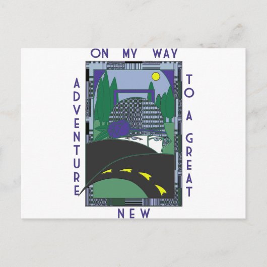 デコ素晴らしニューアドベンチャー ポストカード (正面)