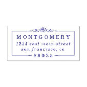 デコ縁どファミリ名差出人住所 セルフインキングスタンプ (デザイン)