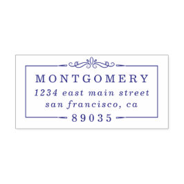 デコ縁どファミリ名差出人住所 セルフインキングスタンプ