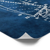 デコ航海のールセーリングプリント#4セーラーへの贈り物 ポスター (角)