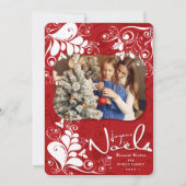 デコ葉スミスタレトゥーズJoyeux Noelクリスマスフォト シーズンカード (正面)