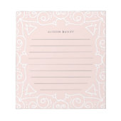 デコ赤面 |折り線 ノートパッド (正面)