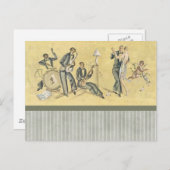 デコ音楽カード ポストカード (正面/裏面)