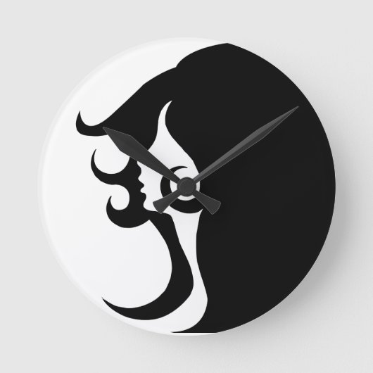 デコ・ウーモダンマン ラウンド壁時計 (正面)