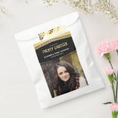 デコ・シェブロン | 2写真卒業パーティー フェイバーバッグ (封をした状態)