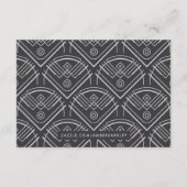 デコ スカロップ 結婚式 宿泊案内カード - グレー エンクロージャーカード (裏面)