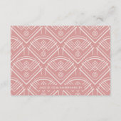 デコ スカロップ 結婚式 宿泊 案内カード - ローズ エンクロージャーカード (裏面)