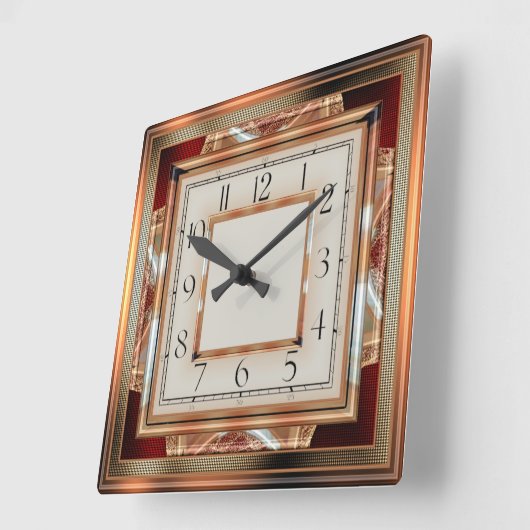デコ スクエア壁時計 (傾斜)
