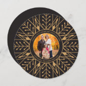 デコ・スノーフレーク新年写真カード シーズンカード (正面/裏面)