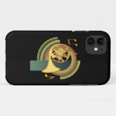 デコ・フレンチホルン Case-Mate iPhoneケース (裏面(横))