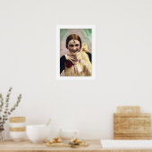 デコ・レディ・おもしろい気のあるそぶりをした、カラフル ポスター (キッチン)