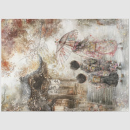 デコpage 3 Children Kimonos & Parasol 薄葉紙