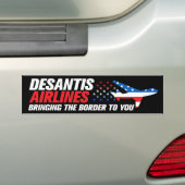 デサンティスエアライおもしろいナーズRon DeSantis 2024 バンパーステッカー (車上)
