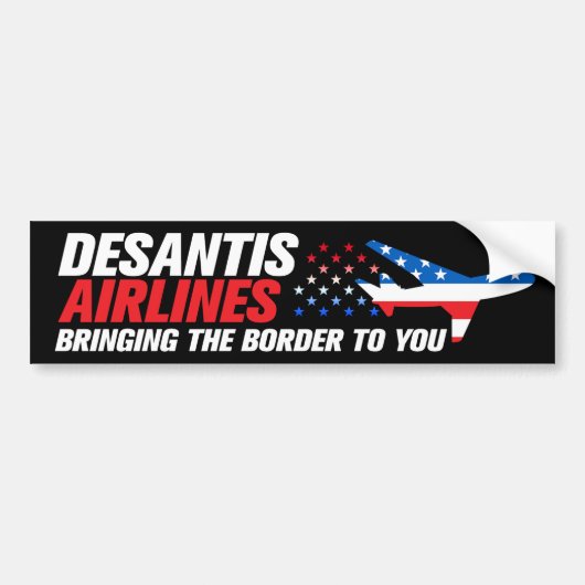 デサンティスエアライおもしろいナーズRon DeSantis 2024 バンパーステッカー (正面)