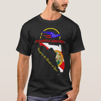 デサンティスエアライン政治ミームロン・デサンティス6 Tシャツ