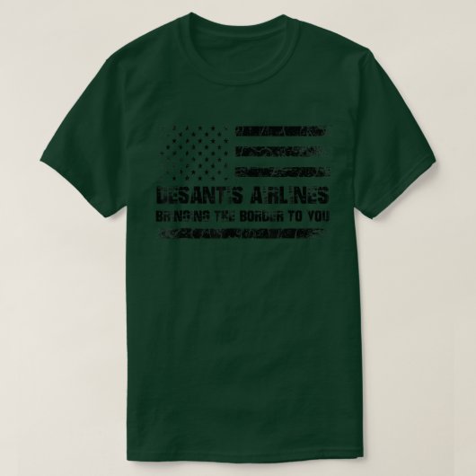 デサンティスエアライン縁どがお客様にレトロ Tシャツ (デザイン正面)