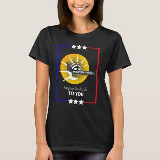 デサンティスエアラインRon Desantis政治ミーム Tシャツ (正面)