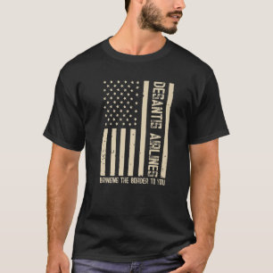 デサンティスエリおもしろいアライン政治ミームT Sメンズ Tシャツ