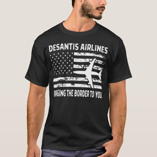 デサンティス航空シャツ、デサンティス航空ヴィンテージ_ Tシャツ (正面)
