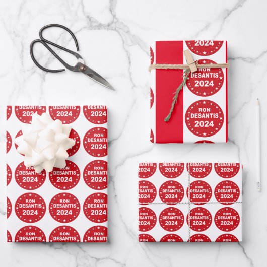 デサンティス2024年社長 ラッピングペーパーシート (正面)