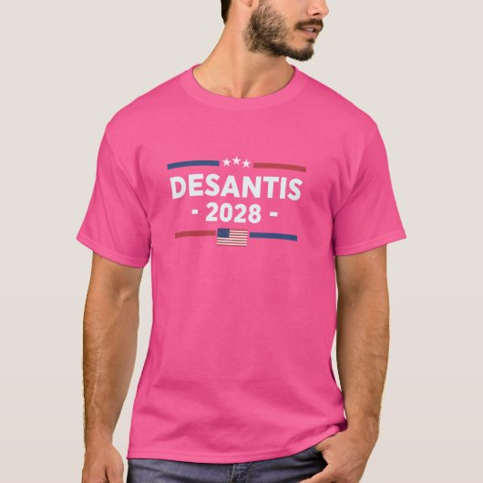 デサンティス2028年ロン・デサンティス2028年大統領選挙 Tシャツ (正面)