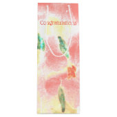 デザイかわいらしナーサンゴ花 ワインギフトバッグ (正面)