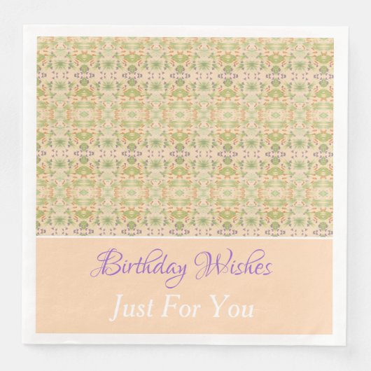 デザイかわいらしナ紙ナプキンスのパーソナライズ文字 (正面)