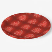 デザイエレガントナークリスマスツリーホリデークリスマス ペーパープレート (アングル)