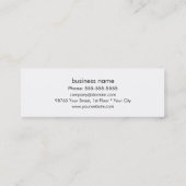 デザイエレガントナースキニー名刺テンプレート スキニー名刺 (裏面)