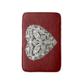 デザイエレガントナーハートバスマット バスマット (正面縦)