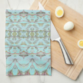 デザイエレガントナーパターン(の模様が)ある キッチンタオル (四つ折り)