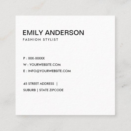 デザイエレガントナーブラック華美フローラサンマンダラ スクエア名刺 (裏面)