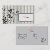 デザイエレガントナー名刺テンプレート 名刺 (正面/裏面)