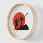 デザイクールナーの壁時計の愛ハイキング 壁時計 (傾斜)