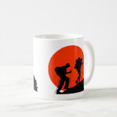 デザイクールナーマグ大好きハイキング コーヒーマグカップ (正面右)