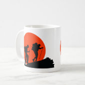 デザイクールナーマグ大好きハイキング コーヒーマグカップ (正面左)