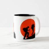 デザイクールナーマグ大好きハイキング ツートーンマグカップ (正面右)