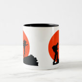 デザイクールナーマグ大好きハイキング ツートーンマグカップ (中央)