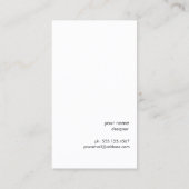 デザイクールミニマルナーRed Circle Navy Blue 名刺 (裏面)