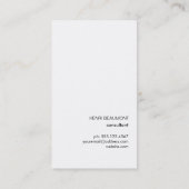 デザイクールモダンナーMonogramマスタードイエロー 名刺 (裏面)