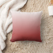 デザイグラデーションナーピローホワイトから深いピンク クッション (ブランケット)